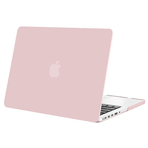 MOSISO Funda Dura Compatible con MacBook Pro 13 Retina A1502 / A1425 (Versión 2015/2014/2013/fin 2012), Ultra Delgado Carcasa Rígida Protector de Plástico Cubierta, Cuarzo Rosa