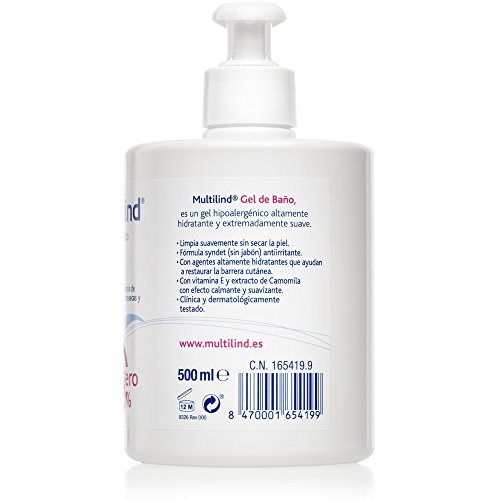 Multilind 1654199 - Gel de Baño para Pieles Atópicas, Extrasecas y Secas - 500ml