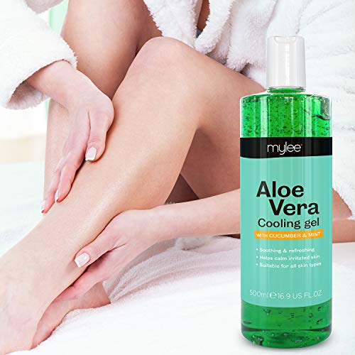 Mylee Pure Gel Calmante Aloe Vera para Después de la Depilación Tratamiento para la Piel Post Depilación 500 ml…