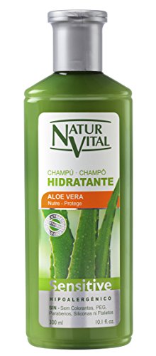 NATUR VITAL champú sensitive hidratante con aloe vera bote 300 ml