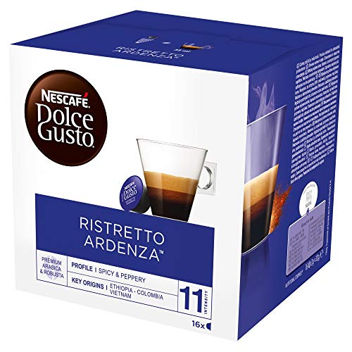 NESCAFÉ Dolce Gusto Café Ristretto Ardenza, Pack de 3 x 16 Cápsulas - Total: 48 Cápsulas de Café