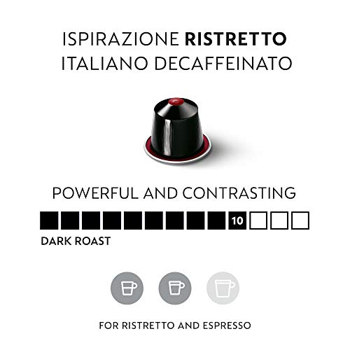 Nespresso Cápsulas – 50 Ristretto Descafeinado Cápsulas