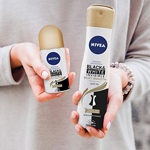 Nivea Black & White Invisible Silky Smooth Spray Desodorante 200 ml