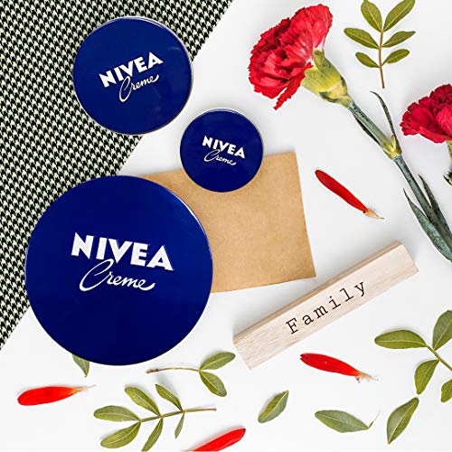 NIVEA Creme en pack de 4 (4 x 150 ml), crema hidratante de manos, cara y cuerpo para toda la familia, crema universal para una piel suave e hidratada, crema multiusos