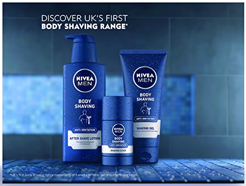 NIVEA Men - Loción para afeitado corporal antiirritación después del afeitado (240 ml), hidratante después del afeitado con mentol y provitamina B, loción de afeitado corporal para hombre