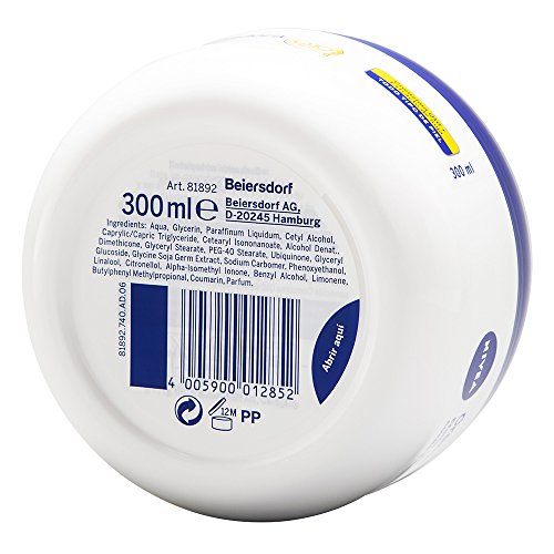 NIVEA Q10 Plus Crema Remodeladora + Reafirmante (1 x 300 ml), crema corporal reafirmante con coenzima Q10, crema hidratante para vientre, glúteos y caderas