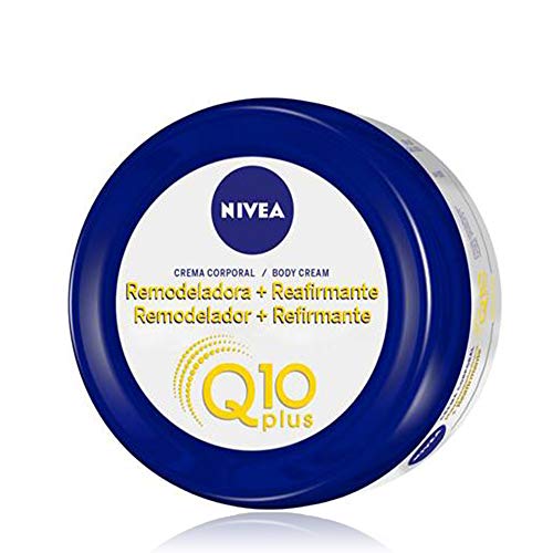 NIVEA Q10 Plus Crema Remodeladora + Reafirmante (1 x 300 ml), crema corporal reafirmante con coenzima Q10, crema hidratante para vientre, glúteos y caderas