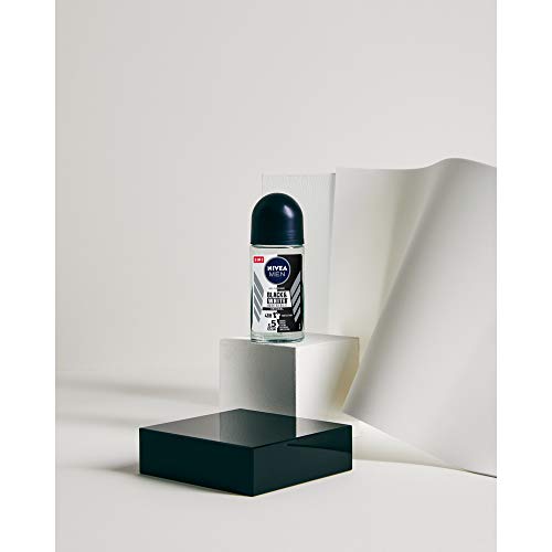 NIVEA Roll-on Invisible For Black & White Men Original - Paquete de 6 x 50 ml - Total: 300 ml