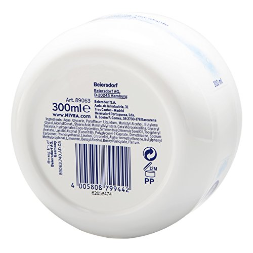 NIVEA Soft (1 x 300 ml), crema multiusos con aceite de jojoba y vitamina E, crema hidratante intensiva para el cuidado de la piel de cara, cuerpo y manos, sin parabenos