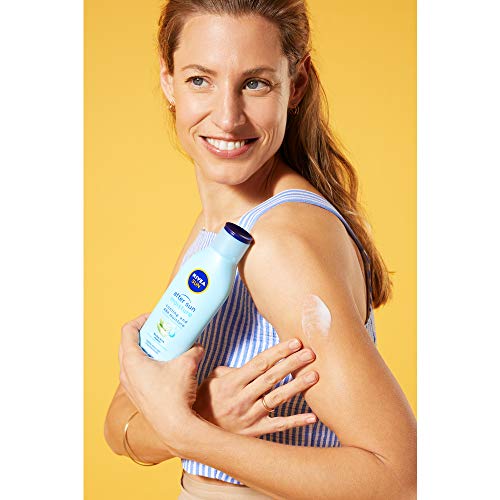 NIVEA SUN After Sun Loción Prolongadora del Bronceado (1 x 200 ml), loción hidratante con extracto natural promelanina para un bronceado solar duradero