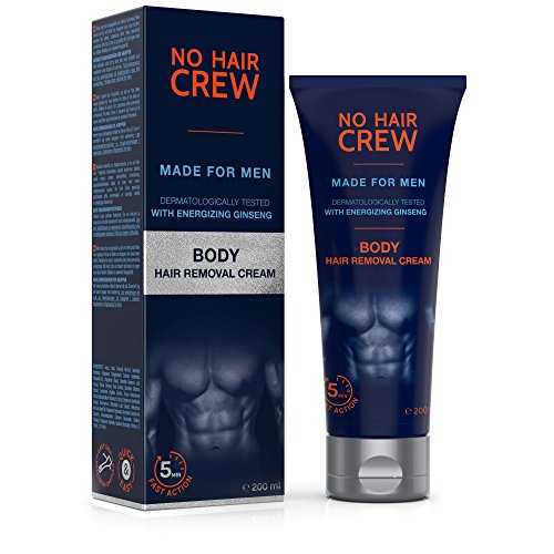 NO HAIR CREW Crema Depilatoria Corporal Premium Masculina – Hecha para Hombres 200 ml