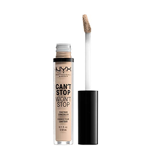 Nyx Professional Makeup Corrector No Comedogénico, Waterproof Y De Larga Duración Can'T Stop Won'T Stop 24H 24H Tono 2 Alabaster Para Pieles Claras