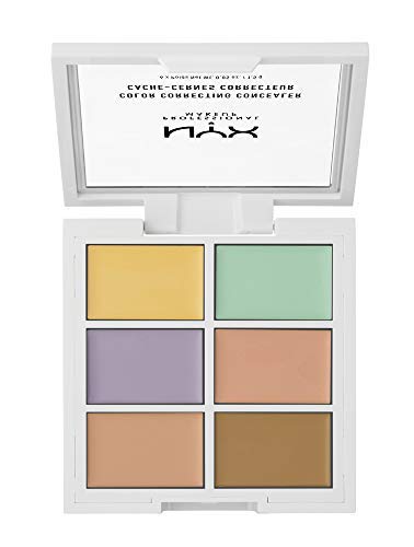 NYX Professional Makeup Paleta de correctores Colour Correcting Palette, 6 colores cremosos y combinables