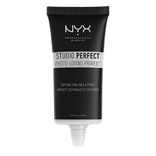 NYX Professional Makeup Prebase de maquillaje Studio Perfect Primer - Clear, Minimiza poros y líneas finas, Tez unificada, Fórmula vegana