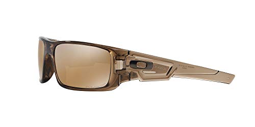 Oakley - Gafas de sol Rectangulares Crankshaft para hombre, Brown Smoke/Tungten Iridium Polarized