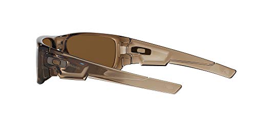 Oakley - Gafas de sol Rectangulares Crankshaft para hombre, Brown Smoke/Tungten Iridium Polarized