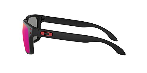 Oakley Holbrook - Gafas de sol, Unisex, Multicolor (Negro Mate/Positive Red), Talla única