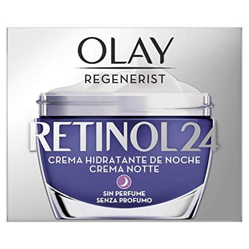 Olay Regenerist Retinol24 Crema Hidratante de Noche sin Fragancia para una Piel Suave y Radiante con Retinol y Vitamina B3, 50 ml