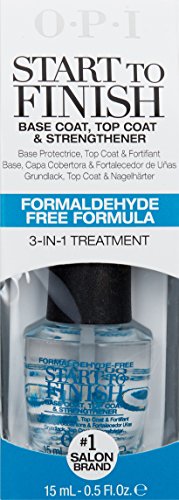 OPI Capa Base, Capa Superior Y Fortalecedor De Uñas (Fórmula Libre De Formaldehído) - 15 ml.