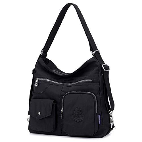 Outreo Mujer Bolsos de Moda Impermeable Mochilas Bolsas de Viaje Bolso Bandolera Sport Messenger Bag Bolsos Mano para Tablet Escolares Nylon