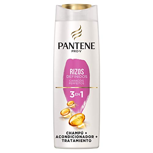 Pantene Pro-V Rizos Definidos Champú, Acondicionador y Tratamiento 3 en 1, para Rizos Brillantes y Flexibles, 300 ml