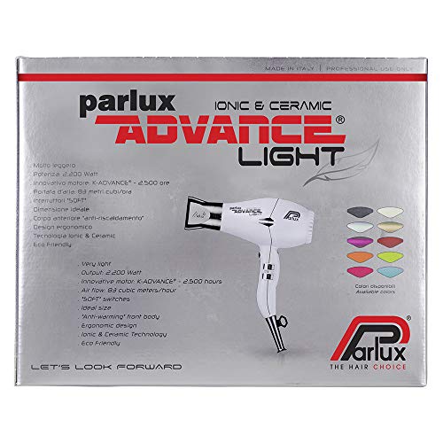 Parlux Advance Light - Secador de pelo ionico, Turquesa