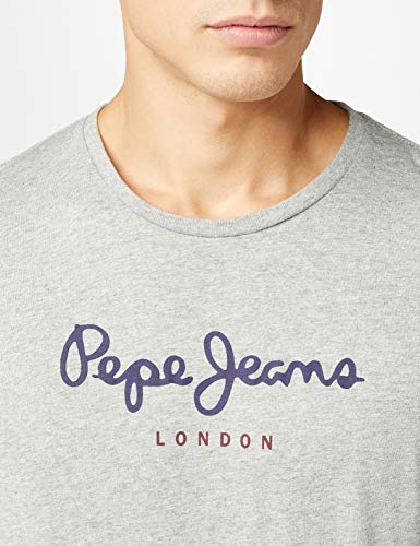 Pepe Jeans Eggo Long, Top de Manga Larga Para Hombre, Gris (Grey Marl 933), Large