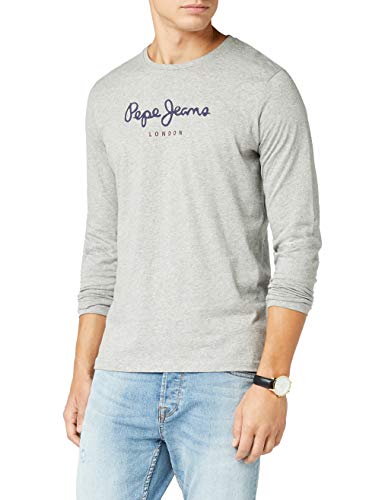 Pepe Jeans Eggo Long, Top de Manga Larga Para Hombre, Gris (Grey Marl 933), Large