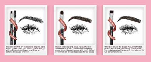 Pincel Cejas Set Brochas De Maquillaje Ojos - Pinceles Maquillaje Ojos - Fibras Veganas Sintéticas De Larga Duración