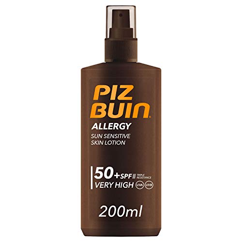 Piz Buin Allergy Protector Solar en Spray, SPF 50+, Protección Muy Alta para Pieles Sensibles - 200 ml