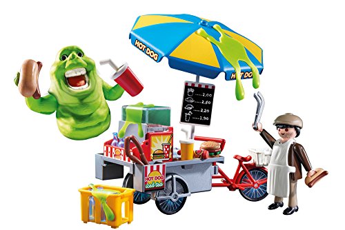 PLAYMOBIL Ghostbusters Slimer con Stand de Hot Dog, a Partir de 6 Años (9222)