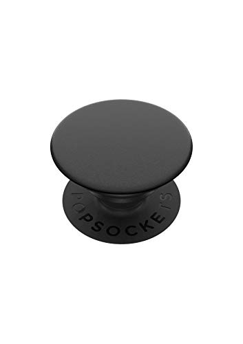 PopSockets PopGrip - Soporte y Agarre para Teléfonos Móviles y Tabletas con un Top Intercambiable - Black