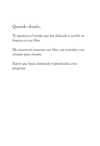 Querido abuelo: entre tú y yo (Cuentame Tu Vida) (Cuentame la Historia de Tu Vida)