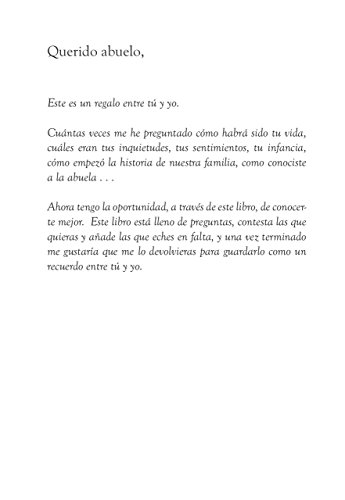 Querido abuelo: entre tú y yo (Cuentame Tu Vida) (Cuentame la Historia de Tu Vida)