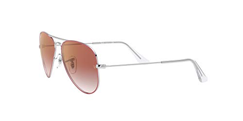 Ray-Ban JUNIOR 0RJ9506S Gafas de sol, Silver On Top Red, 50 Unisex