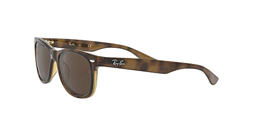 RAY-BAN JUNIOR Rj9052S Gafas de sol, Marrón (Gestell: Havana, Gläser: Braun Klassisch 152/73), 49 Unisex-Niño