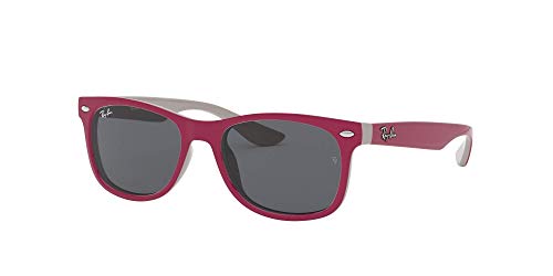 Ray-Ban JUNIOR Wayfarer Junior Gafas de sol, Top Red Fuxia on Gray, 47 Unisex-Niño