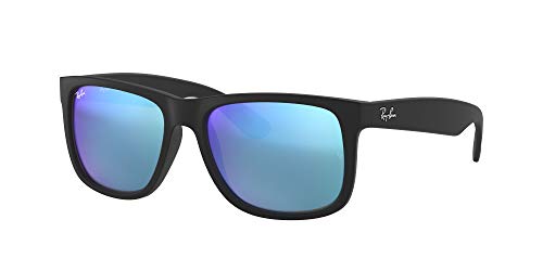 Ray-Ban Justin RB4165 - Gafas de sol Unisex, Negro (Blue 622/55), 55 mm