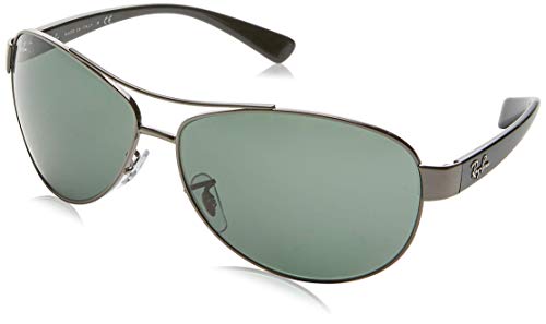 Ray Ban RB3386, Gafas de Sol Unisex, Gris (gris, verde 004/71), Large (Talla del fabricante: 63)