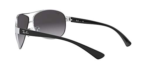 Ray Ban RB3386, Gafas de Sol Unisex, Multicolor (plata/negro, lente: gris 003/8g), X-Large (Talla del fabricante: 63)