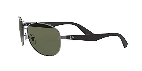 Ray-Ban Rb3526 Gafas de sol, Matte Gunmetal, 63 para Hombre