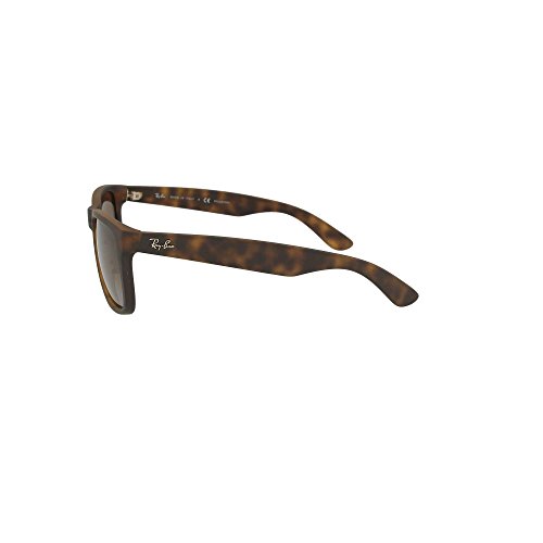 Ray-Ban RB4165 JUSTIN 865/T5 HAVANA RUBBER POLAR BROWN GRADIENT - 55/16 145