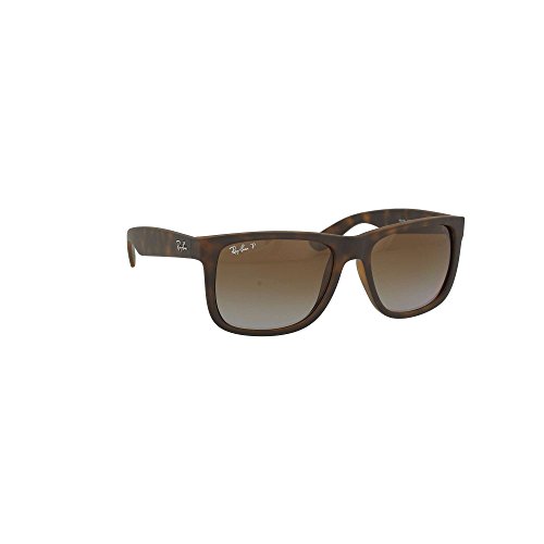 Ray-Ban RB4165 JUSTIN 865/T5 HAVANA RUBBER POLAR BROWN GRADIENT - 55/16 145