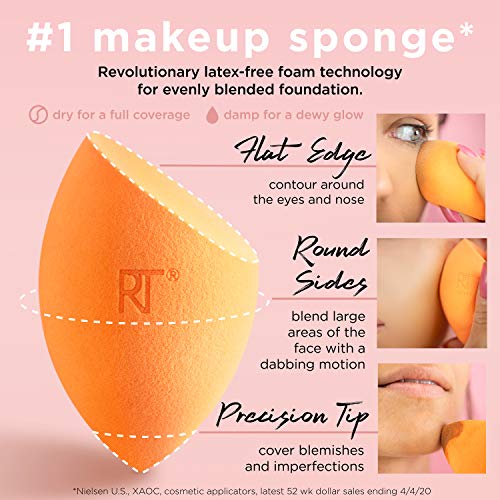 Real Techniques Miracle Complexion Sponge - Esponja milagrosa para rostro (juego de 2)