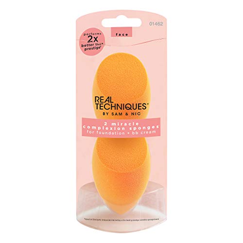 Real Techniques Miracle Complexion Sponge - Esponja milagrosa para rostro (juego de 2)