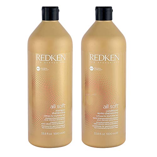 Redken All Soft Shampoo and Conditioner 33.8 Oz Duo