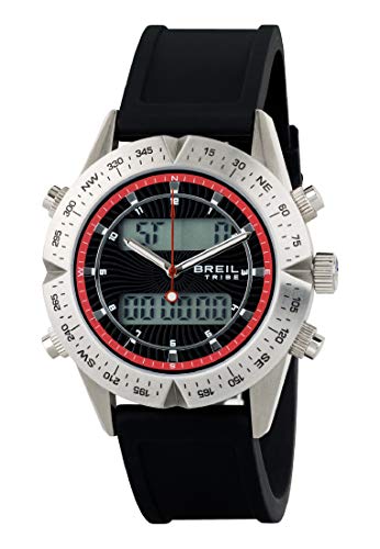 Reloj BREIL por Hombre Digital Way con Correa de silicio, Movimiento Doble Tiempo Cuarzo