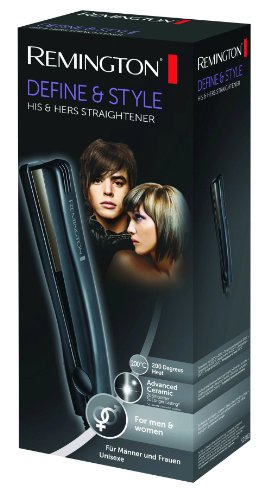 Remington Define & Style S2880 - Mini Plancha de Pelo de Viaje, Cerámica Avanzada, Unisex, Negro