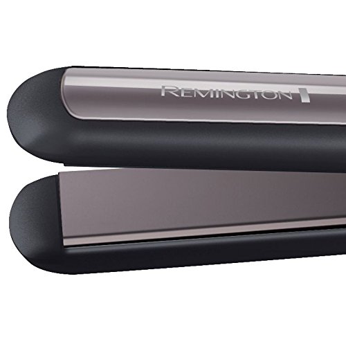 Remington Pro Ceramic Extra S5525 - Plancha de Pelo, Cerámica Avanzada, Digital, Placas Flotantes, Negro y Morado