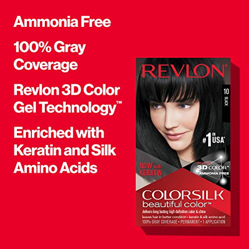 Revlon ColorSilk Tinte de Cabello Permanente Tono #54 Castaño Dorado Claro